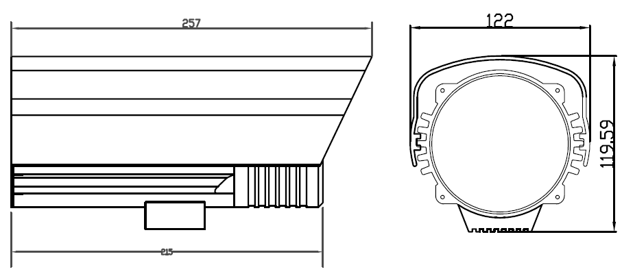 丹諾無線戶外紅外防水網絡攝像機尺寸圖 丹諾無線戶外紅外防水網絡攝像機尺寸圖